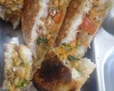 शेव चीझ व्हेजी पीनट सॅण्डविच (shev cheese veggie peanut sandwich recipe in marathi) रेसिपी स्टेप 4 फोटो 