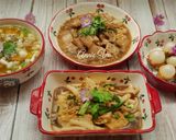 Hình bước làm 5 của món Cơm nhà với sắc màu tươi sáng