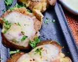 A picture of step 5 of Cheesy Smashed Potatoes.