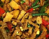 Foto langkah ke 3 dari resep Tumis Tempe Tahu Kacang Panjang Tauge.