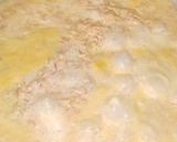 A picture of step 3 of GAJAR HALWA(made of jaggery and milk powder).