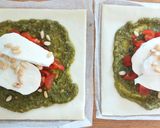 Une image de l'étape 3 de Feuilletés pesto tomate mozzarella.