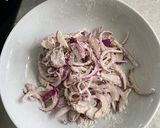 A picture of step 1 of Crispy Red Onion.