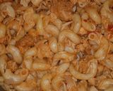 A picture of step 4 of Chicken popcorn pasta 😋.