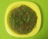 A picture of step 3 of Chiwad bhaji besan.