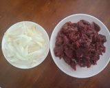 Hình bước làm 1 của món Mì Soba thịt bò home made