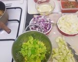 A picture of step 4 of Fussion biryani.