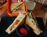 A picture of step 6 of Avocado Paneer Curd Toast Sandwich - Protein Packed - Calcium Rich - Kids Tiffin - Breakfast.