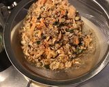 Une image de l'étape 6 de Bouillon de crevettes au laurier,algues et pak choï (recette anti gaspi).