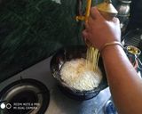 A picture of step 1 of Sev khamani.