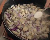 A picture of step 3 of Chicken Vegetable Spaghetti Stir Fry.