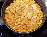 Foto del paso 4 de la receta: Fideos con calabaza, pollo y pavo