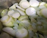 Foto del paso 1 de la receta Crema de boniato, puerro y calabacín