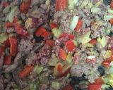 Foto del paso 6 de la receta Nido crujiente de fideo chino con ternera agridulce