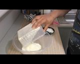 A picture of step 1 of Fluffy pancakes no egg.