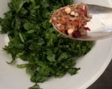 A picture of step 9 of Grilled Cauliflower with Hummus and Chimichurri.