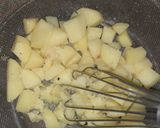 A picture of step 2 of Burger stuffed potatoes bread.