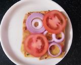 A picture of step 2 of Cheese chilla sandwich.