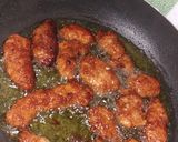 A picture of step 3 of Crispy Chicken in hot sauce.