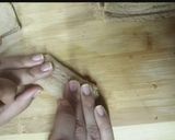 A picture of step 7 of Chocolate walnut cigar.