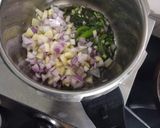 A picture of step 2 of Kathiyawadi Masala Khichdi.