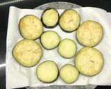 Une image de l'étape 1 de Aubergines panées a la mozzarella.