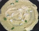 A picture of step 4 of Moong Dal Chilla.