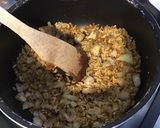 Une image de l'étape 4 de Gratin de céréales aux champignons et emmental.