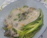 Foto del paso 5 de la receta: Fetuccini de zapallo italiano con bechamel vegana