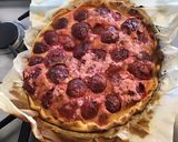 Une image de l'étape 10 de Tarte aux quetsches et pralines roses.