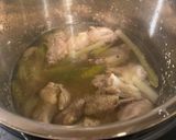 A picture of step 2 of Korean Samgye-tang chicken soup in the Instant Pot 🐓.