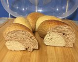 Foto del paso 8 de la receta: Pan lactal bicolor trenzado