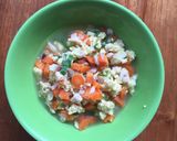 Foto langkah ke 13 dari resep MPASI 1 Tahun KeatasSup Bening Telur Ayam & Tempe.