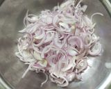 A picture of step 1 of Onion Pakoda.