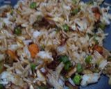 A picture of step 3 of Chilli garlic fried Rice.