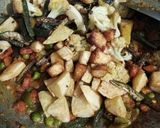 A picture of step 2 of Mix veg Chatpati.