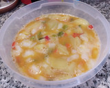 Foto del paso 7 de la receta: Tortilla de patatas, bacalao y pimientos