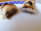 Croissants de chocolate y croissants de fresa