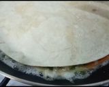A picture of step 8 of Breakfast quesadilla||Stuffed Tortilla||Tortilla egg and cheese.