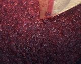 A picture of step 2 of Raspberry chia not-jam - vegan.