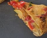Une image de l'étape 4 de Tortilla aux pommes de terre, ciboule et poivron.