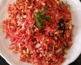 A picture of step 4 of Carrot moong dal salad.