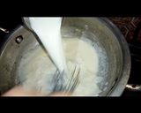 A picture of step 2 of Macroni cheesy nuggets.