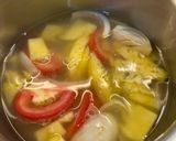 Hình bước làm 1 của món Canh Mực Nấu Thơm Cà