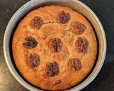 A picture of step 11 of Eggless banana walnut cake.