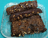 A picture of step 8 of Date, Walnut & Mocha Slice.