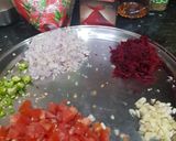 A picture of step 1 of Beetroot Pasta.