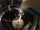 Panna cotta de coco Coulis de piña