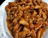 Foto langkah ke 3 dari resep Oseng usus mercon / tumis mercon.