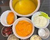 A picture of step 1 of Alphanso Mango 🥭 Kadhi With Steamed Rice (Fajeto).